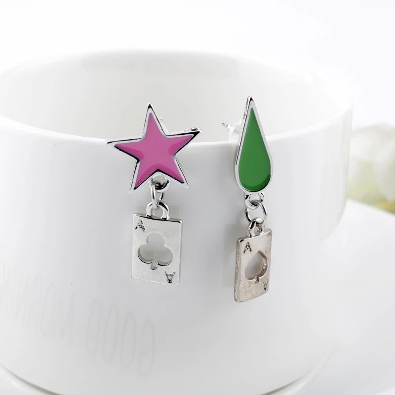 HUNTER×HUNTER Hisoka Pentagonal Tear Sign Dangle Earrings for Women Metal Poker A Piercing Drop Earrings Trendy 2020
HUNTER×HUNTER Hisoka Pentagonal Tear Sign Dangle Earrings for Women Metal Poker A Piercing Drop Earrings Trendy 2020