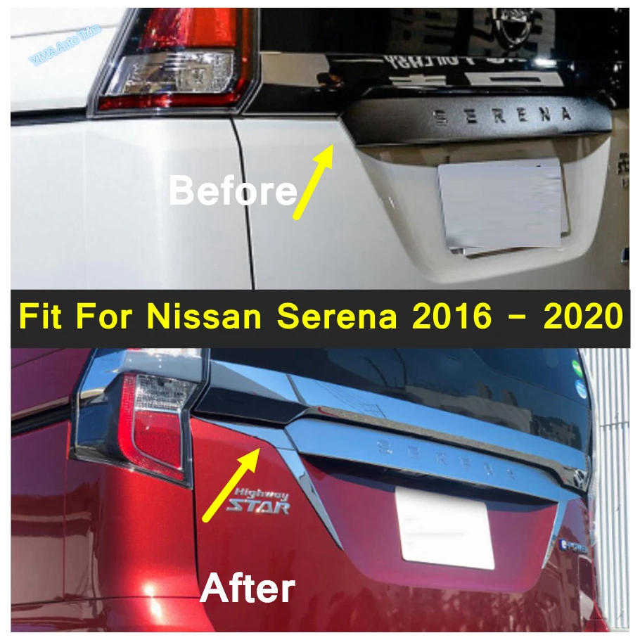 Lapetus Rear Light Lamp Cover Eyebrow Eyelid Garnish Streamers Outer Taillight Trim ABS Fit For Nissan Serena 2016 - 2020 
Lapetus Rear Light Lamp Cover Eyebrow Eyelid Garnish Streamers Outer Taillight Trim ABS Fit For Nissan Serena 2016 - 2020