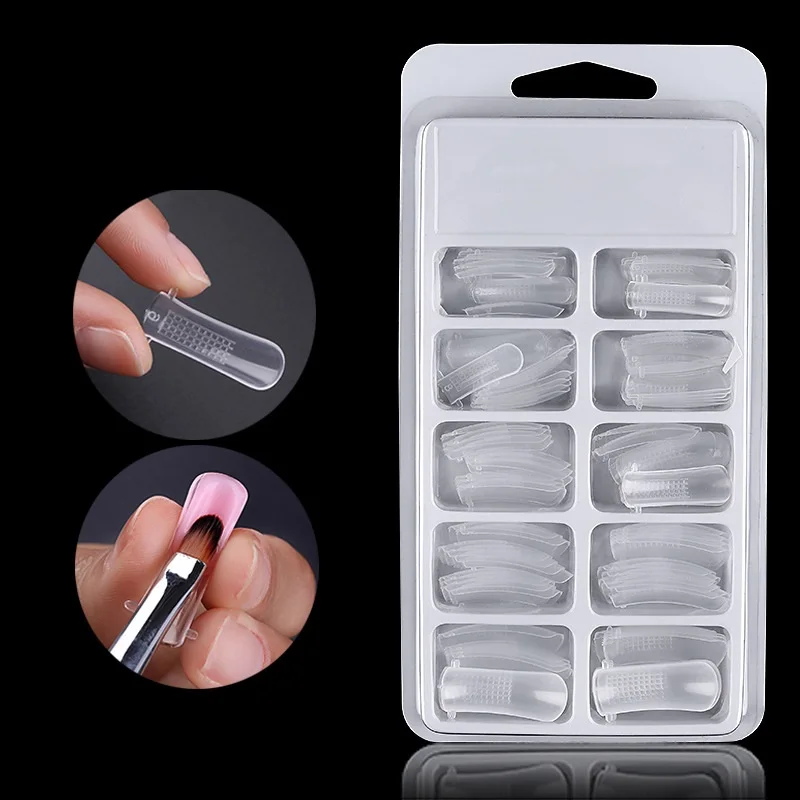 100Pcs Quick Building Mold Nail Tips Acrylic Nail Molds Dual Forms Finger Extension False Nails UV Builder Poly Nail Gel Tools
100Pcs Quick Building Mold Nail Tips Acrylic Nail Molds Dual Forms Finger Extension False Nails UV Builder Poly Nail Gel Tools