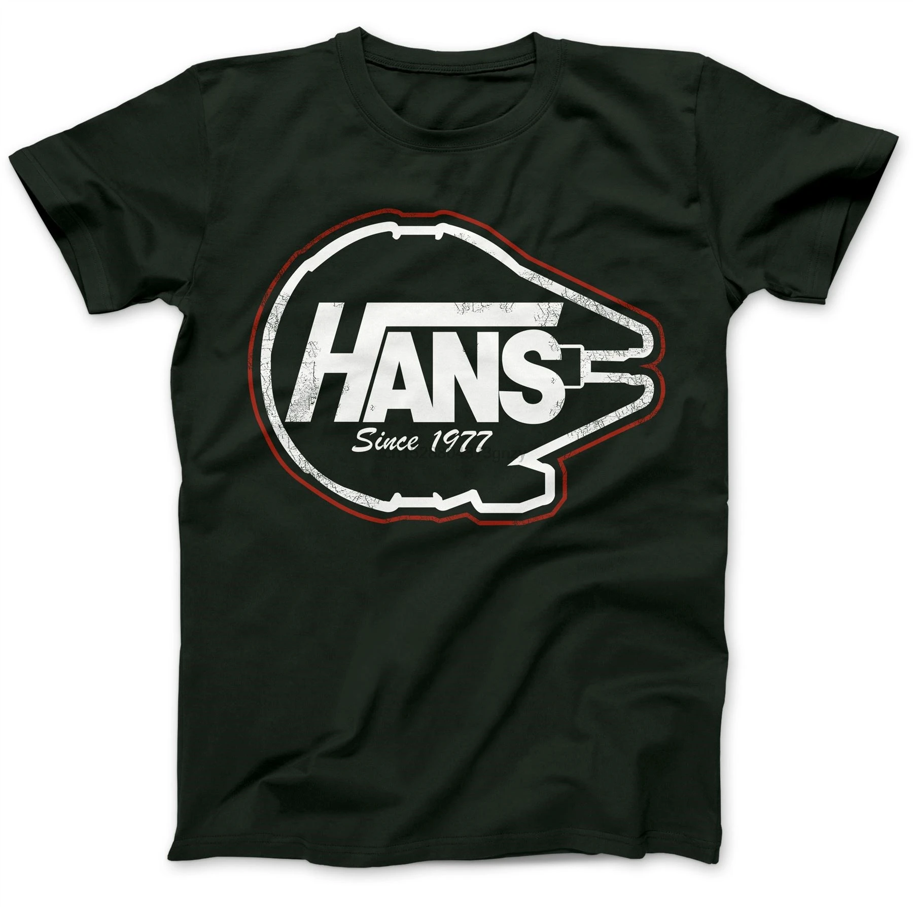 Hans с тех пор как 1977 Тысячелетнего Сокола пародия футболка 100% изготовлено из