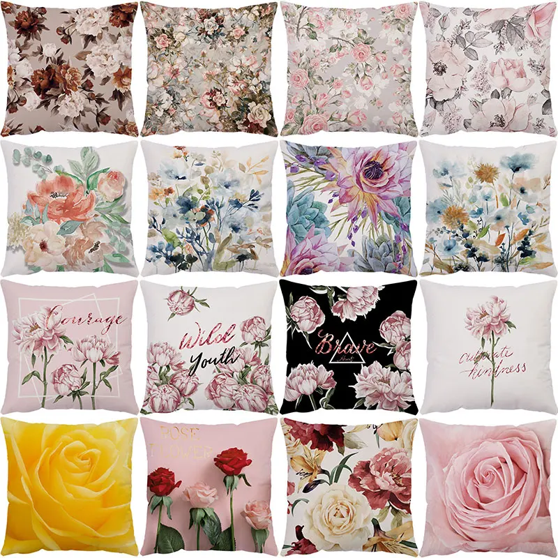 Colorful Floral Printed Cushion Cover Home Decor Rose Flower Pattern Plush Pillowcases Sofa Chair Decorative Accessories 45*45cm
Colorful Floral Printed Cushion Cover Home Decor Rose Flower Pattern Plush Pillowcases Sofa Chair Decorative Accessories 45*45cm