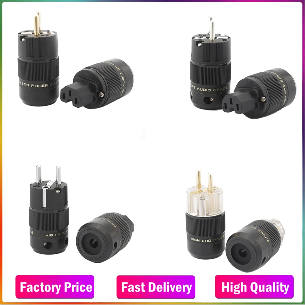 Audiocrast Schuko Power Plug EU Plug Hifi European plug Male Female Power Plug 24K Gold plated Rhodium silver Plated HIFI diy
Audiocrast Schuko Power Plug EU Plug Hifi European plug Male Female Power Plug 24K Gold plated Rhodium silver Plated HIFI diy