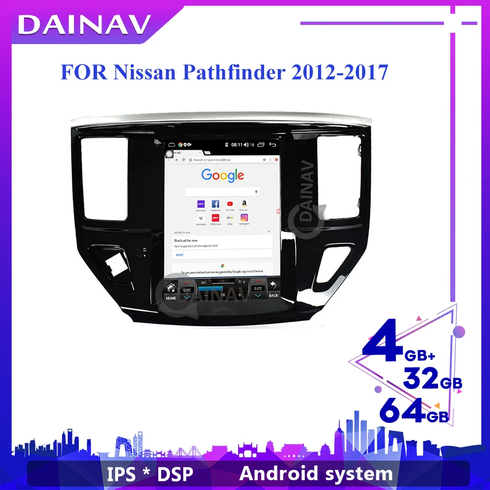 Автомагнитола на Android для Nissan Pathfinder 2012 2017 автомобильный мультимедийный DVD плеер с