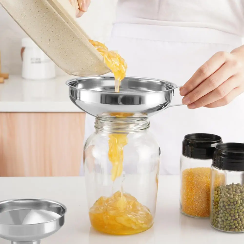 80%HOTStainless Steel Funnel Lightweight Stable Effective Canning Funnel Wide Mouth Jar Hopper Kitchen Tool for Home
80%HOTStainless Steel Funnel Lightweight Stable Effective Canning Funnel Wide Mouth Jar Hopper Kitchen Tool for Home