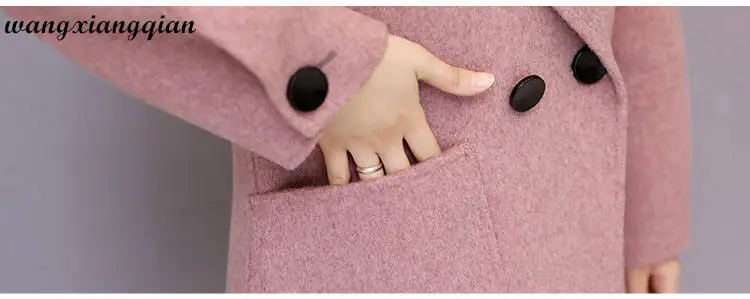 Temperament Autumn Winter Woolen Outwear Fashion Mid-length Cardigan Double-breasted Buttons Casual Female Cashmere Overcoat Z65
Temperament Autumn Winter Woolen Outwear Fashion Mid-length Cardigan Double-breasted Buttons Casual Female Cashmere Overcoat Z65