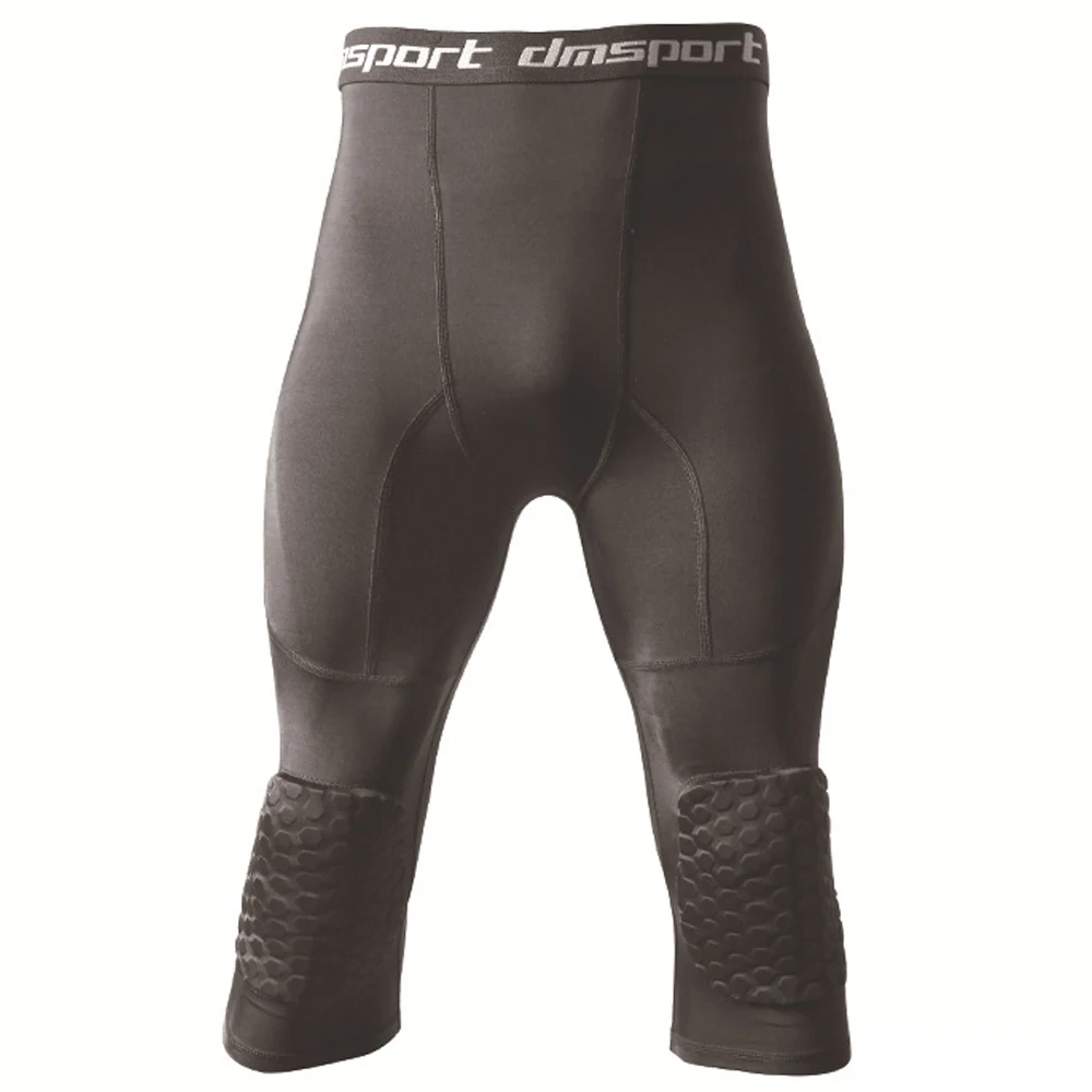 Men's Safety Crash Pants Sports Compression Pants Basketball Training Cropped Leggings With Knee Pads
Men's Safety Crash Pants Sports Compression Pants Basketball Training Cropped Leggings With Knee Pads