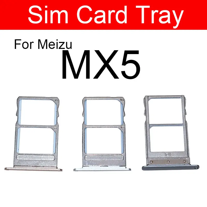 

SIM Card Tray Holder For Meizu MX5 Micro Sim Sd Memory Reader Card Slot Socket Adapters Phone Replacement Repair Parts