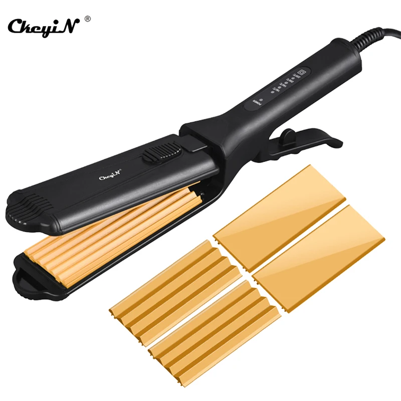 CkeyiN Professional 3 in 1 Hair Straightener Ceramic Hair Curler Interchangeable Plate Flat Iron Hair Crimp Salon Hairstyle Tool
CkeyiN Professional 3 in 1 Hair Straightener Ceramic Hair Curler Interchangeable Plate Flat Iron Hair Crimp Salon Hairstyle Tool