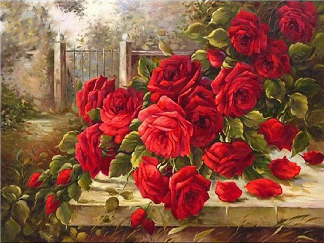 Diamond Painting Kits Flower Cross Stitch Full Round With AB Drill Diamond Embroidery Rose Rhinestones Pictures Home Decoration
Diamond Painting Kits Flower Cross Stitch Full Round With AB Drill Diamond Embroidery Rose Rhinestones Pictures Home Decoration