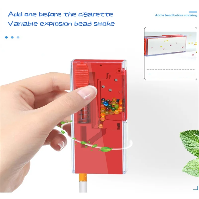 2021 Fashion Smoke Push-ball Box Portable Bead Pusher DIY Pop-up Weed Accessories Cigarette Filling Device Beads Pops Machine
2021 Fashion Smoke Push-ball Box Portable Bead Pusher DIY Pop-up Weed Accessories Cigarette Filling Device Beads Pops Machine
