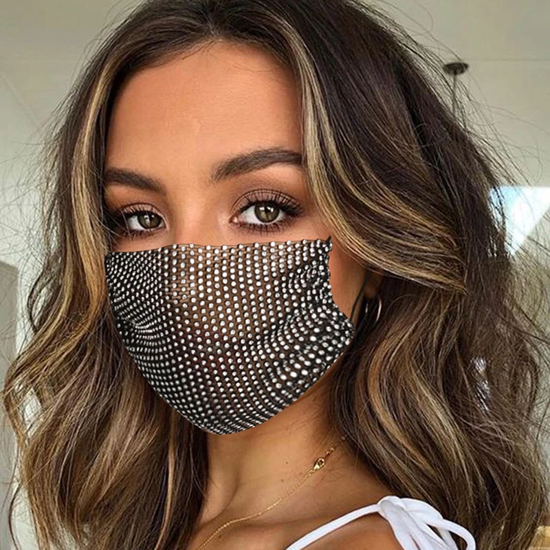 2021 Fashion Sparkly Mask With Rhinestones Elastic Reusable Washable Fashion Face Mask Decoration Jewelry Masks Unisex Face Mask
2021 Fashion Sparkly Mask With Rhinestones Elastic Reusable Washable Fashion Face Mask Decoration Jewelry Masks Unisex Face Mask
