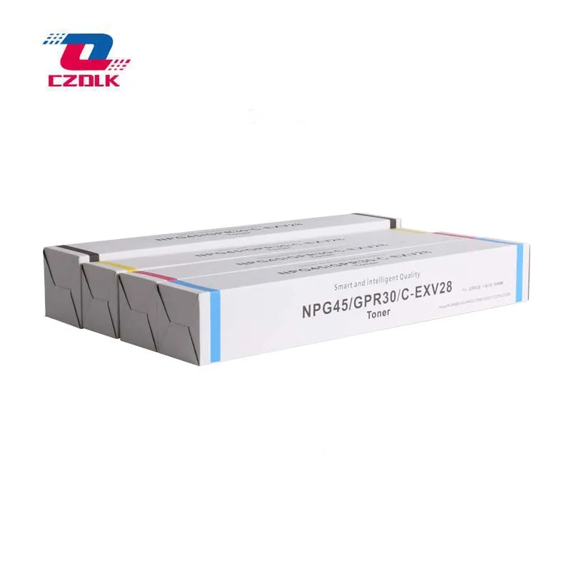 1PCS X Used Original NPG45 GPR30 C-EXV28 Toner Cartridge for Canon IRC5051 IRC5045 IRC5255 IRC5250 KCMY (BK=860G CMY=500G) 
1PCS X Used Original NPG45 GPR30 C-EXV28 Toner Cartridge for Canon IRC5051 IRC5045 IRC5255 IRC5250 KCMY (BK=860G CMY=500G)