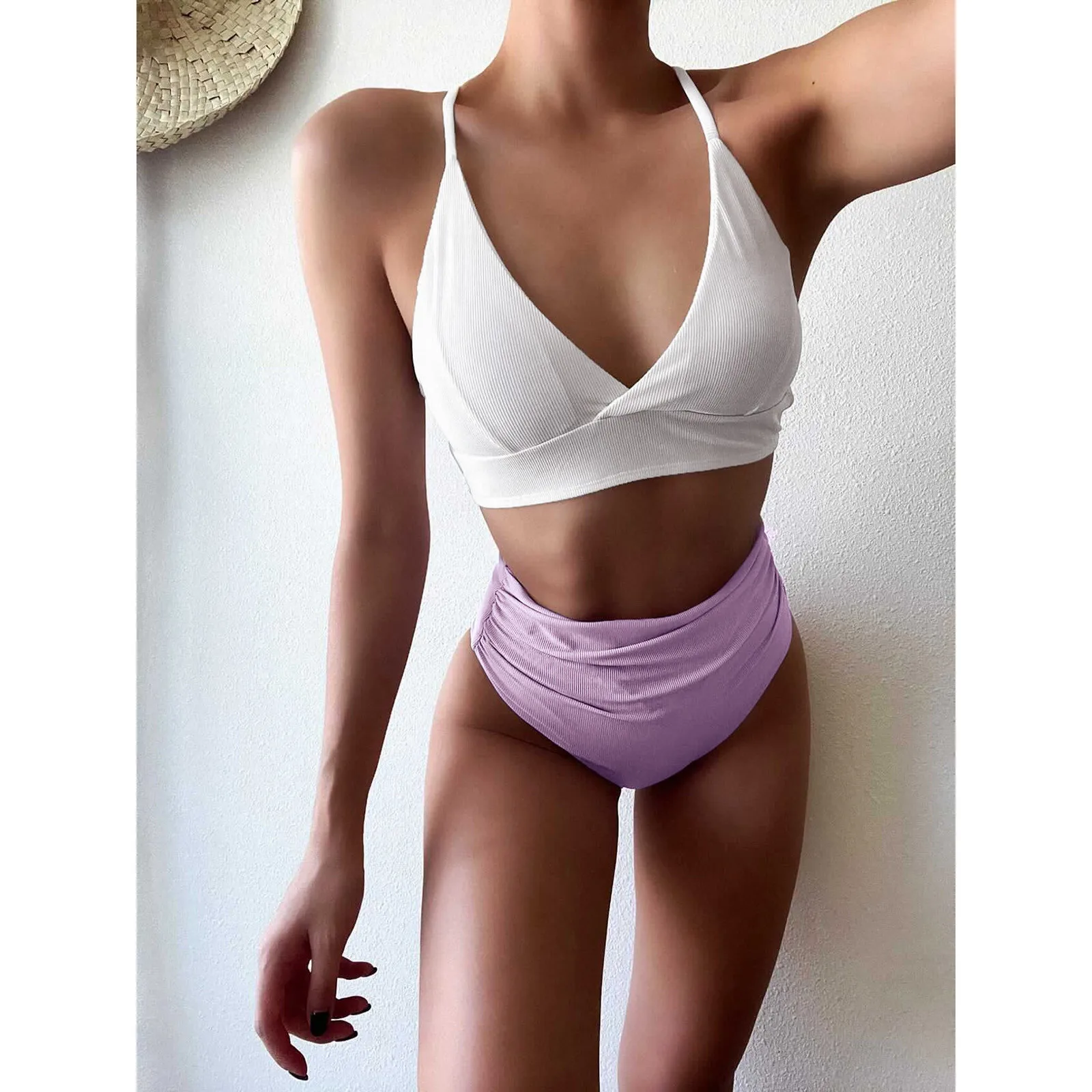 2021 bikini Women Solid Lace Bikini Set Push Up Swimsuit Beachwear Padded Swimwear
2021 bikini Women Solid Lace Bikini Set Push Up Swimsuit Beachwear Padded Swimwear