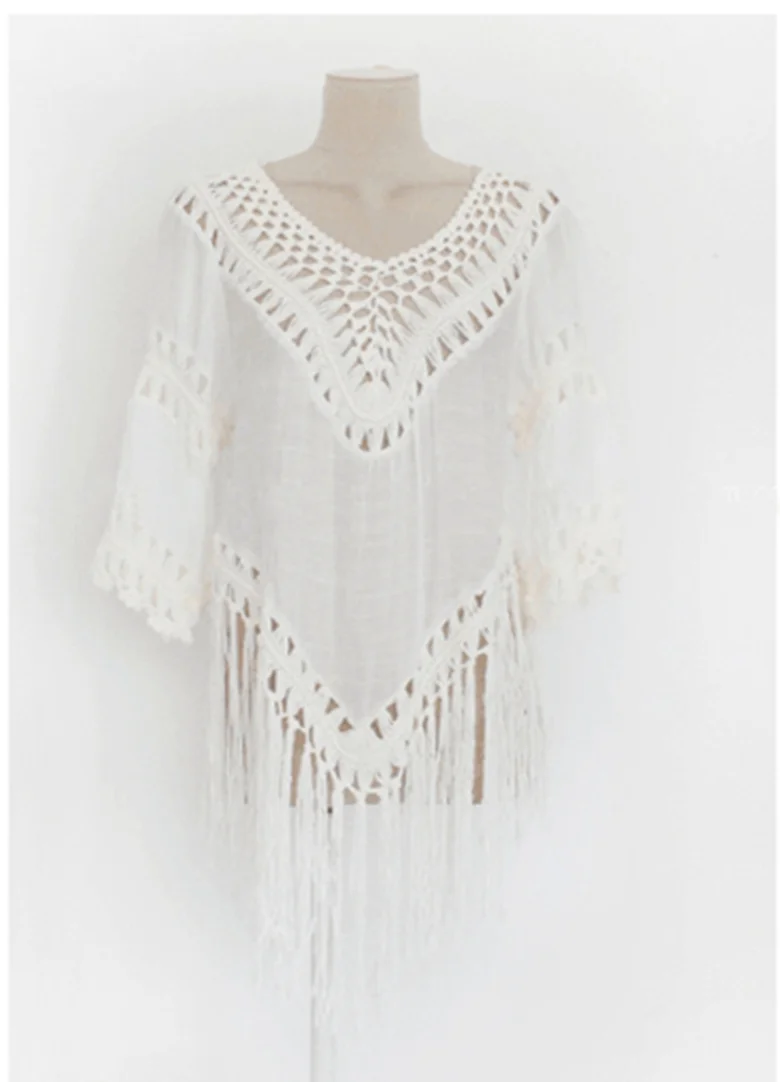 Vneck Half Sleeve Loose Cotton Linen Hook Stitched Knitted Tassel Beach Blouse Vintage Top Bikini Polka Dot Plaid Mermaid
Vneck Half Sleeve Loose Cotton Linen Hook Stitched Knitted Tassel Beach Blouse Vintage Top Bikini Polka Dot Plaid Mermaid