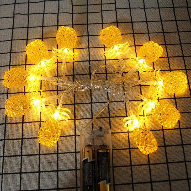 10 Leds Pineapple Led String Lights Fairy Garland Christmas Lights Decoration for Home New Year Navidad Decor Wedding Party DIY
10 Leds Pineapple Led String Lights Fairy Garland Christmas Lights Decoration for Home New Year Navidad Decor Wedding Party DIY