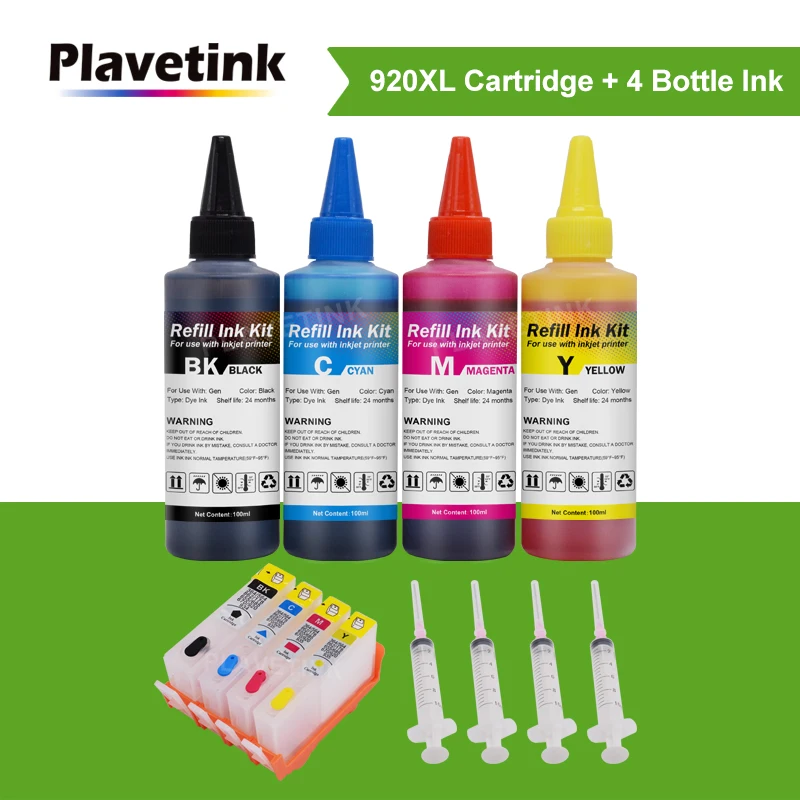 

Plavetink Ink Cartridge Replacement For HP 920 XL Officejet 7000 7500 7500a 6000 6500 6500A Cartridges + Printer Ink refill kit