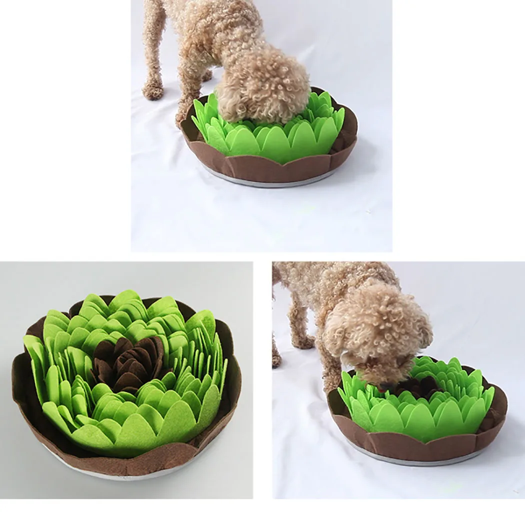 

Legendog Flower Dogs Snuffle Mat Pet Leak Food Anti Choking Mat Nose Smell Training Sniffing Pad Slow Feeding Food Mat Pet Toy