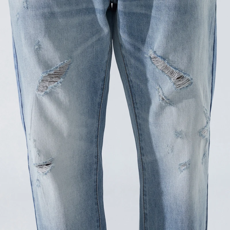 Spring and autumn new men's jeans ripped harem pants trend men's loose feet pants casual pants light-colored long pants
Spring and autumn new men's jeans ripped harem pants trend men's loose feet pants casual pants light-colored long pants