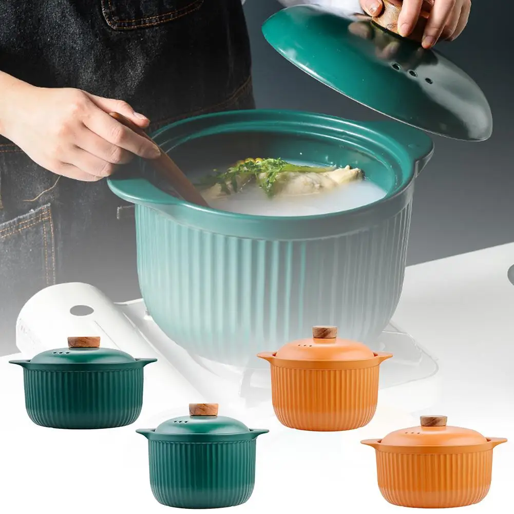 2020 New Green&Orange Ceramic Casserole Soup Pot With Lid Clay Pot Large Capacity High Temperature Resistant Earthen Pot
2020 New Green&Orange Ceramic Casserole Soup Pot With Lid Clay Pot Large Capacity High Temperature Resistant Earthen Pot