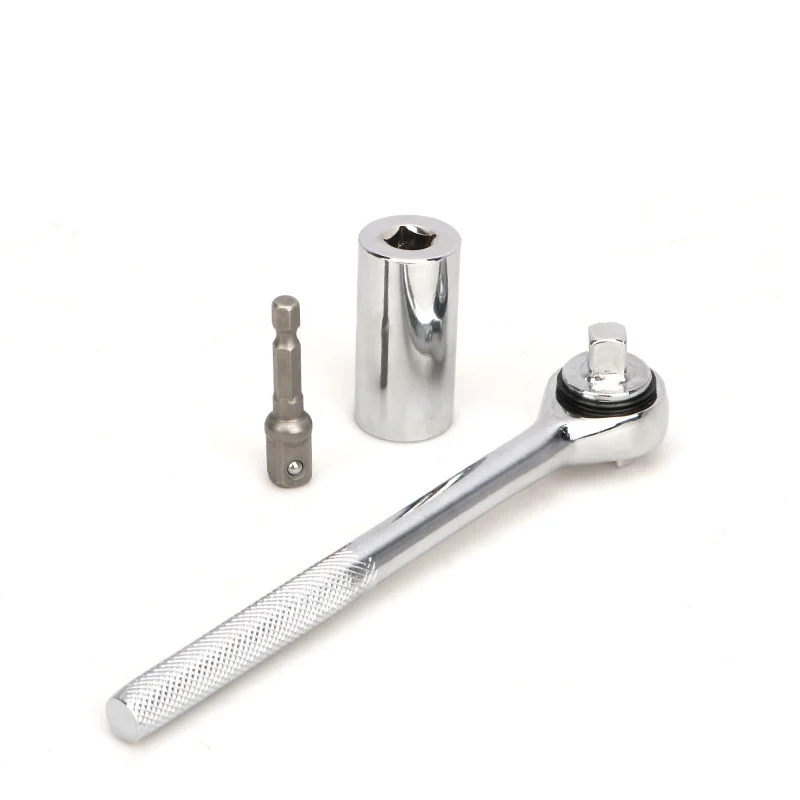 3 Pcs Multifunctional ratchet wrench Kit Magic sleeve Ratchet Open Combination Auto Repair Removal Tools orque Adjustable 7-19mm
3 Pcs Multifunctional ratchet wrench Kit Magic sleeve Ratchet Open Combination Auto Repair Removal Tools orque Adjustable 7-19mm