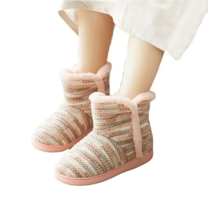 Suihyung Winter Women Ankle Boots Furry Plush Indoor Cotton Shoes Thick Knitting Ladies Short Boots Female Botas Warm Home Flats
Suihyung Winter Women Ankle Boots Furry Plush Indoor Cotton Shoes Thick Knitting Ladies Short Boots Female Botas Warm Home Flats