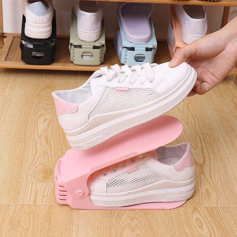 One-piece Creative Home Simple Adjustable Plastic Double-layer Storage Shoe Rack
One-piece Creative Home Simple Adjustable Plastic Double-layer Storage Shoe Rack
