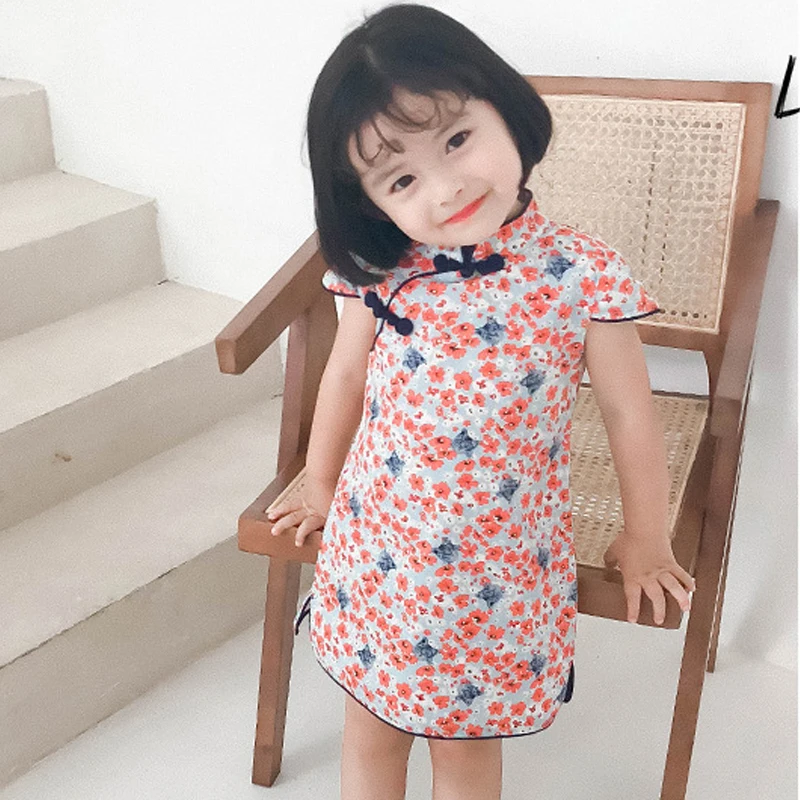 New Arrived Summer Children Clothing Cute Baby Cheongsam Princess Dress Chinese Style Printing Dress
New Arrived Summer Children Clothing Cute Baby Cheongsam Princess Dress Chinese Style Printing Dress