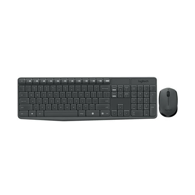 Беспроводная клавиатура и мышь Logitech MK235 Combo для геймеров 2 4 ГГц мультимедиа USB |