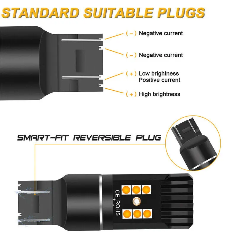 Accessories Turn Signal Light LED Lighting Parts Waterproof 2 pcs Amber Bulbs Error Free
Accessories Turn Signal Light LED Lighting Parts Waterproof 2 pcs Amber Bulbs Error Free