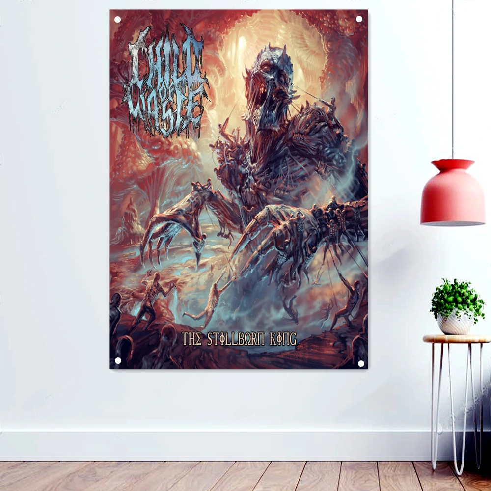 King of hell Disgusting Art Banners Hanging Cloth Home Decoration Death Metal Music Posters Wall Art Rock Band Icon Flags Gifts
King of hell Disgusting Art Banners Hanging Cloth Home Decoration Death Metal Music Posters Wall Art Rock Band Icon Flags Gifts