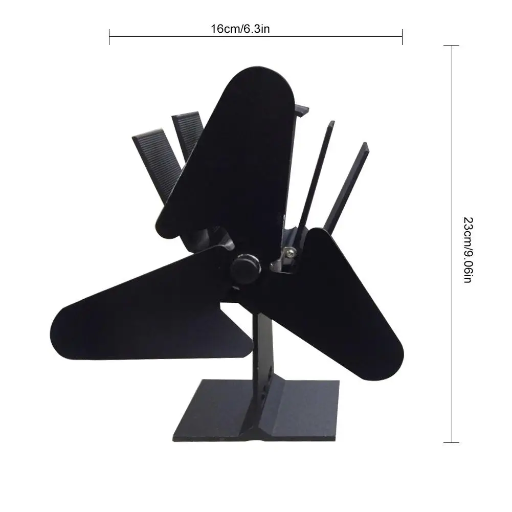 3 Blade Fireplace Fan Black Winter Household Stove Fan Y Quiet Home Efficient Heat Distribution Heat Powered Wood Stove Fan
3 Blade Fireplace Fan Black Winter Household Stove Fan Y Quiet Home Efficient Heat Distribution Heat Powered Wood Stove Fan