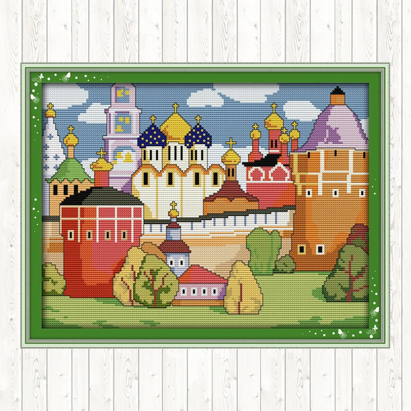Spring Castle DMC Cotton Thread Printed Canvas 14CT 11CT Counted and Stamped DIY Needlework Crafts Cross Stitch Embroidery Kits
Spring Castle DMC Cotton Thread Printed Canvas 14CT 11CT Counted and Stamped DIY Needlework Crafts Cross Stitch Embroidery Kits