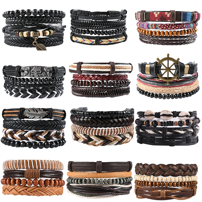12 Style Metal Leather Bracelet Men's Jewelry Vintage Classic Retro Plant Charm Bracelet Bracelet Men's Jewelry Gift
12 Style Metal Leather Bracelet Men's Jewelry Vintage Classic Retro Plant Charm Bracelet Bracelet Men's Jewelry Gift
