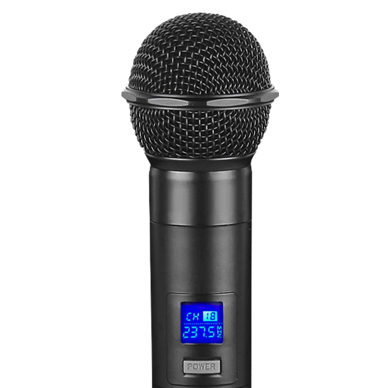 High Quality uHF Wireless Microphone System Dual Handheld Karaoke Mic 2 Channel Cordless mikes Receiver 
High Quality uHF Wireless Microphone System Dual Handheld Karaoke Mic 2 Channel Cordless mikes Receiver