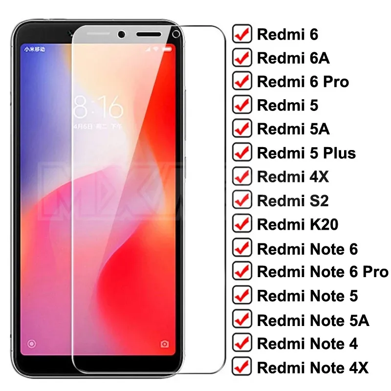 9H Protective Glass For Xiaomi Redmi 6 Pro 6A 5 Plus 5A S2 K20 Glass Redmi Note 6 5 5A 4X 4 Pro Tempered Screen Protector Glass
9H Protective Glass For Xiaomi Redmi 6 Pro 6A 5 Plus 5A S2 K20 Glass Redmi Note 6 5 5A 4X 4 Pro Tempered Screen Protector Glass