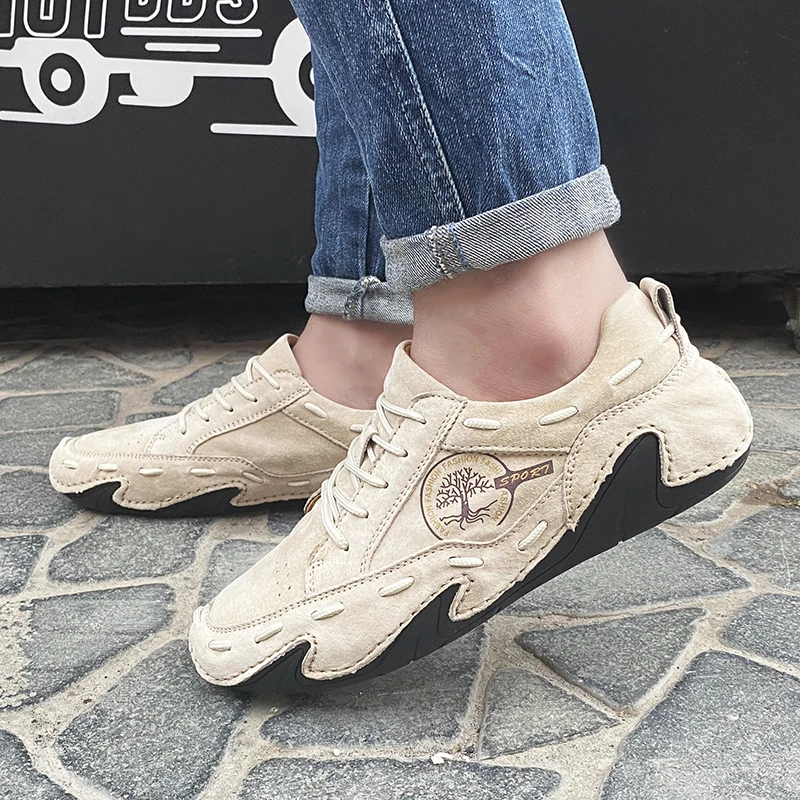 Men's Casual Shoes Breathable Leather Shoes Outdoor Sneakers Non-slip Driving Shoes Comfortable Men Shoes Flats Loafers 38-48
Men's Casual Shoes Breathable Leather Shoes Outdoor Sneakers Non-slip Driving Shoes Comfortable Men Shoes Flats Loafers 38-48