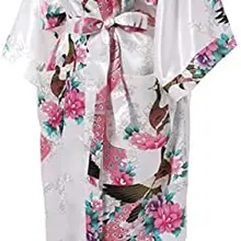 Rayon Robes Women Nightwear Flower Home Clothes Intimate Lingerie Casual Kimono Bath Gown Lady Sexy Night Dress Oversize 3XL