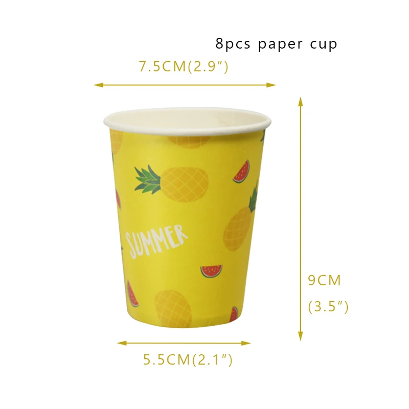 Tropical Fruit Pineapple paper Plates Cup Hawaiian party Table Decoration Summer Birthday Aloha Hawaii Party Wedding supplies
Tropical Fruit Pineapple paper Plates Cup Hawaiian party Table Decoration Summer Birthday Aloha Hawaii Party Wedding supplies