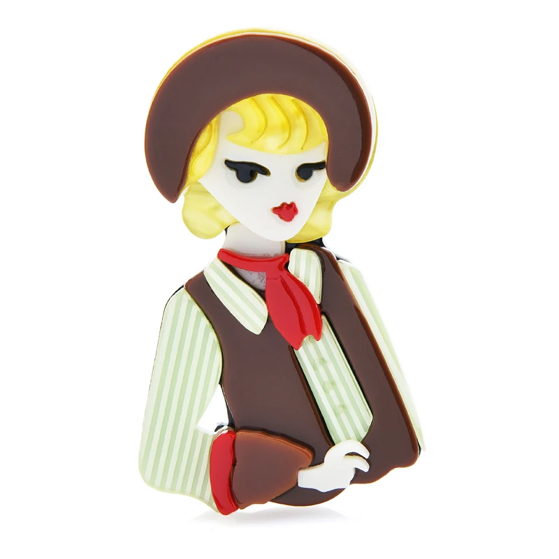 Wuli&baby Acrylic Noblewoman Brooch Pins 2021 Cool Girl Women Brooches Western Cowgirl Jewelry Accessory Gift
Wuli&baby Acrylic Noblewoman Brooch Pins 2021 Cool Girl Women Brooches Western Cowgirl Jewelry Accessory Gift