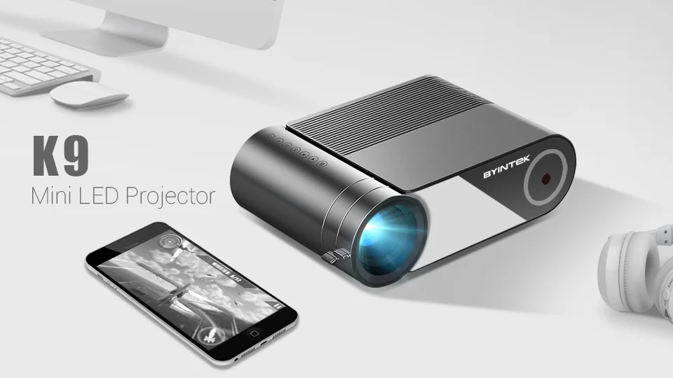 BYINTEK SKY K9 Mini 1280x720P Portable Video Beamer LED Projector Proyector for 1080P 3D 4K Option Multi Screen For Iphone
BYINTEK SKY K9 Mini 1280x720P Portable Video Beamer LED Projector Proyector for 1080P 3D 4K Option Multi Screen For Iphone
