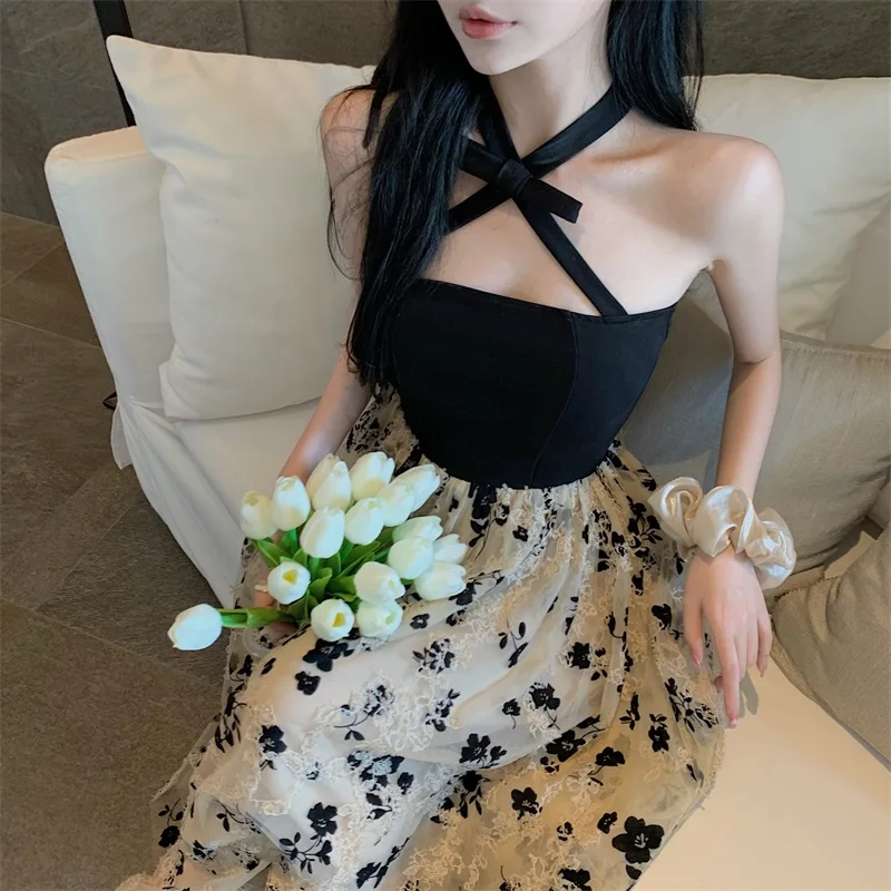 Summer Chic One Piece Fairy Dress French Floral Design Vintage Strap Dresses Women Sleeveless Sexy Midi Dresses Evening Party
Summer Chic One Piece Fairy Dress French Floral Design Vintage Strap Dresses Women Sleeveless Sexy Midi Dresses Evening Party