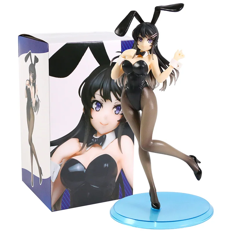 

Anime Rascal Does Not Dream Of Bunny Girl Sakurajima Mai Sister's Dream Cute Rabbit Ears Girls PVC Figure Model Gift 21cm