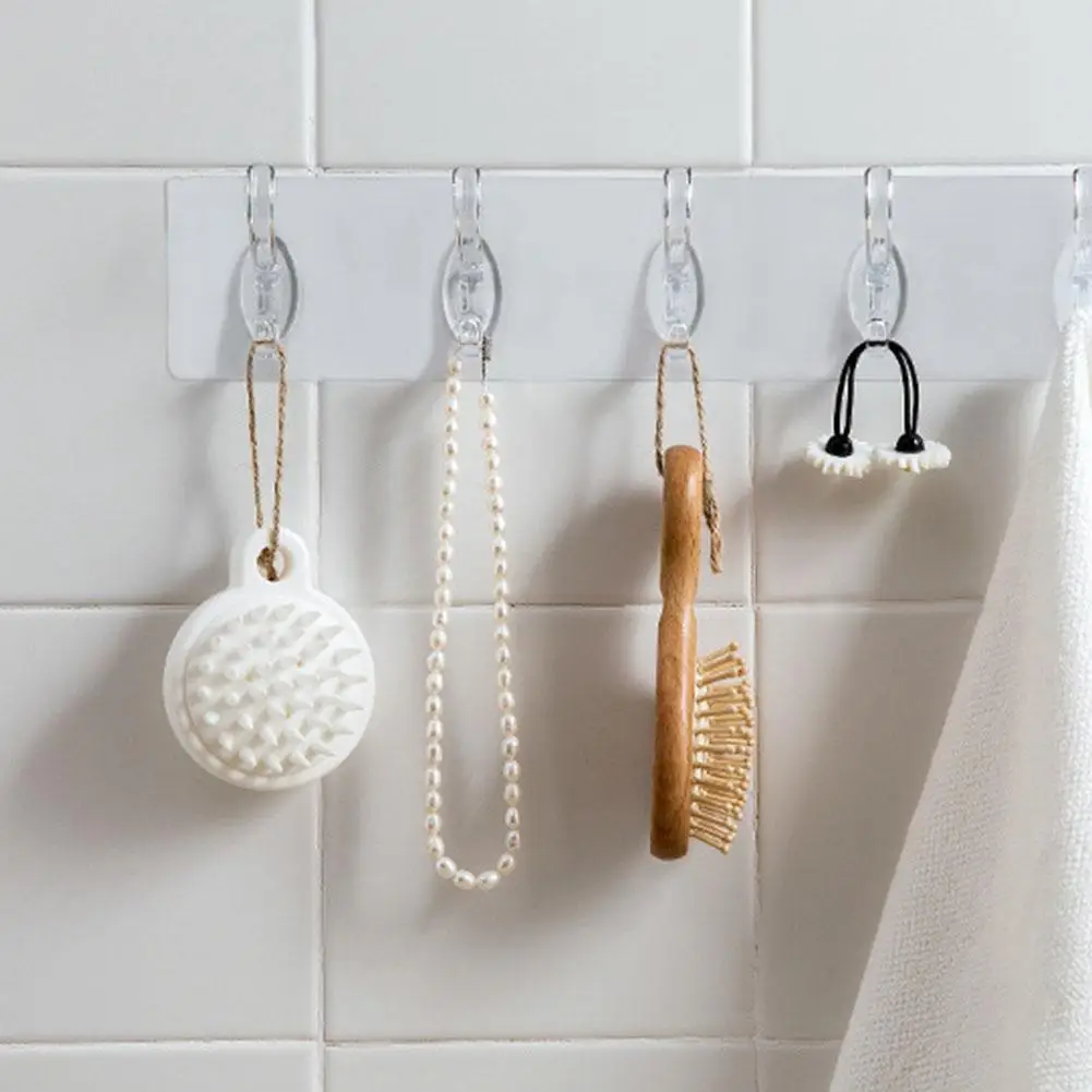 Transparent Hooks, Strong and Seamless Hooks, Kitchen Door and Row Perforated and Bathroom Wall-mounted Hooks Hooks, Coat W7Q8
Transparent Hooks, Strong and Seamless Hooks, Kitchen Door and Row Perforated and Bathroom Wall-mounted Hooks Hooks, Coat W7Q8