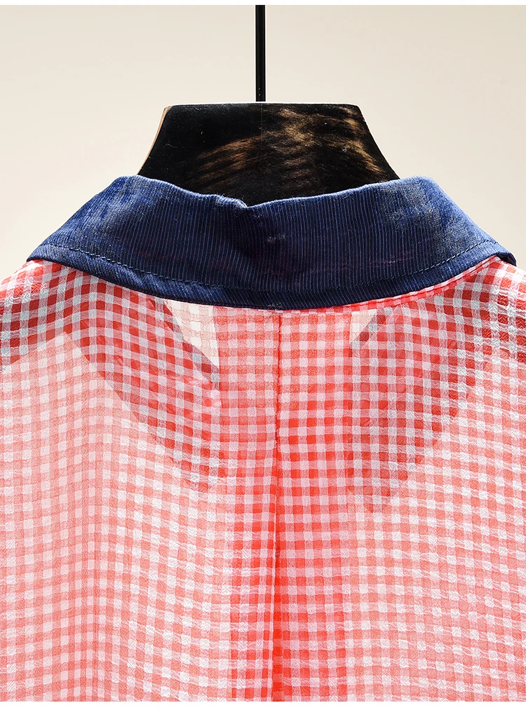 Short Ruffled Sleeve Chiffon Blouse Woman 2021 Summer New Korean Style Plaid Shirt Girls Ladies All-Match Casual Tops Blusas
Short Ruffled Sleeve Chiffon Blouse Woman 2021 Summer New Korean Style Plaid Shirt Girls Ladies All-Match Casual Tops Blusas