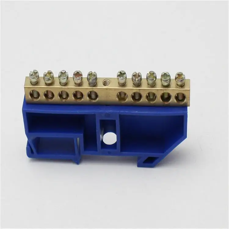 1Pcs JDA5-0812 Distribution box rail type connection copper bar copper terminal strip wiring block flame retardant plastic Blue
1Pcs JDA5-0812 Distribution box rail type connection copper bar copper terminal strip wiring block flame retardant plastic Blue