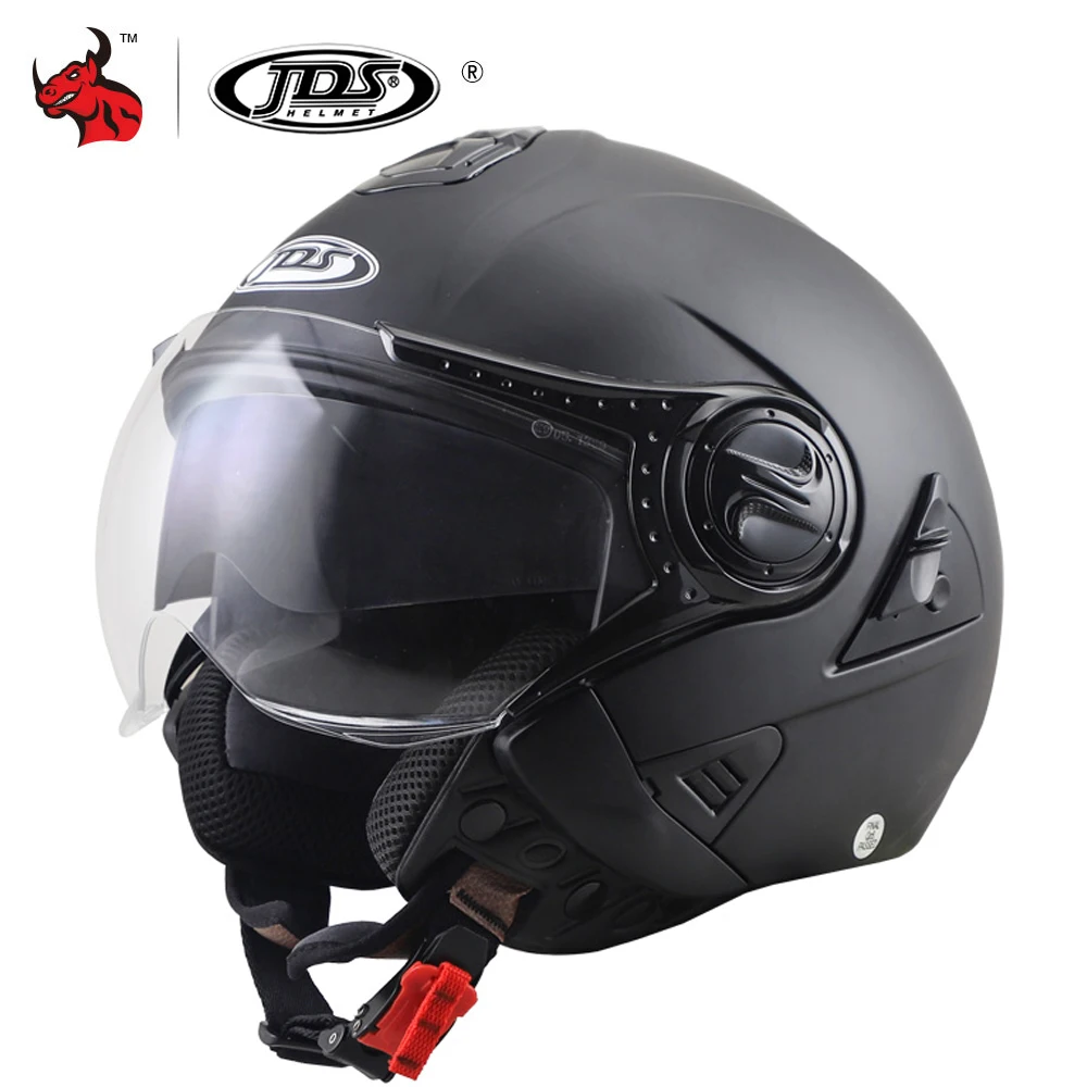 

Мотоциклетный шлем NENKI, шлем с двойными линзами, с открытым лицом, для гонок по бездорожью