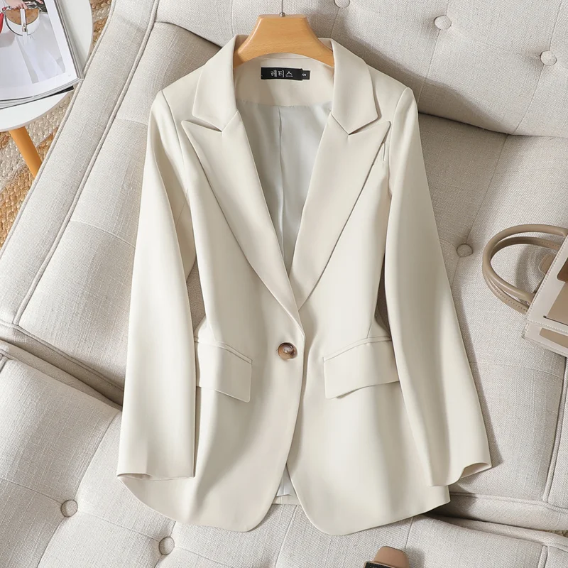 Style 2021 Spring and Autumn Small Celebrity Suit Casual Top Beige Small Suit Jacket for Women
Style 2021 Spring and Autumn Small Celebrity Suit Casual Top Beige Small Suit Jacket for Women