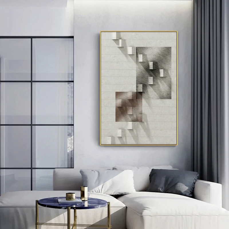 Abstract Advanced 3D Gray Canvas Painting Wall Art Picture For Living Room Fashion Industrial Style Poster Home Decor
Abstract Advanced 3D Gray Canvas Painting Wall Art Picture For Living Room Fashion Industrial Style Poster Home Decor