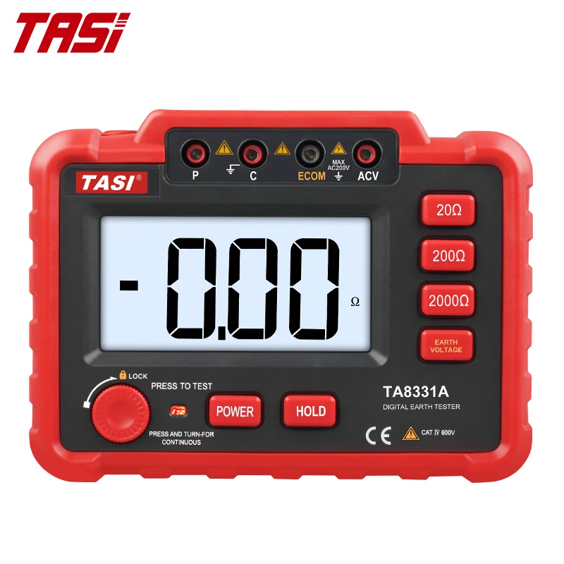 TASI TA8331A 2000 Ohm Earth Resistance Meter Digital Earth Ground Resistance Testers
TASI TA8331A 2000 Ohm Earth Resistance Meter Digital Earth Ground Resistance Testers