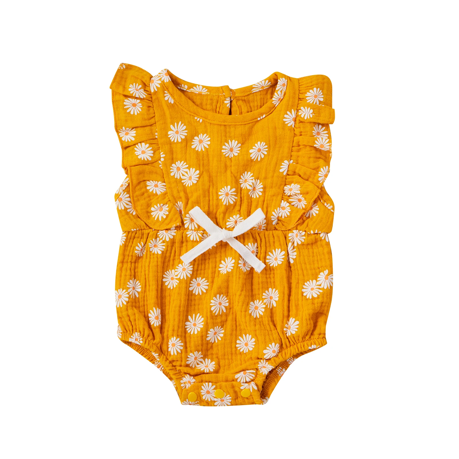 0-12M Newborn Baby Casual Style Romper, Infant Sleeveless Daisy Pattern Cute Round Neck Tie Up Playsuit
0-12M Newborn Baby Casual Style Romper, Infant Sleeveless Daisy Pattern Cute Round Neck Tie Up Playsuit